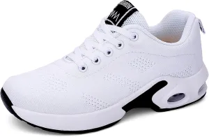 ihinzry Women's Air Running Shoes Lightweight Comfortable Non-Slip Walking Shoe Outdoor Breathable Fashion Mesh Sneakers