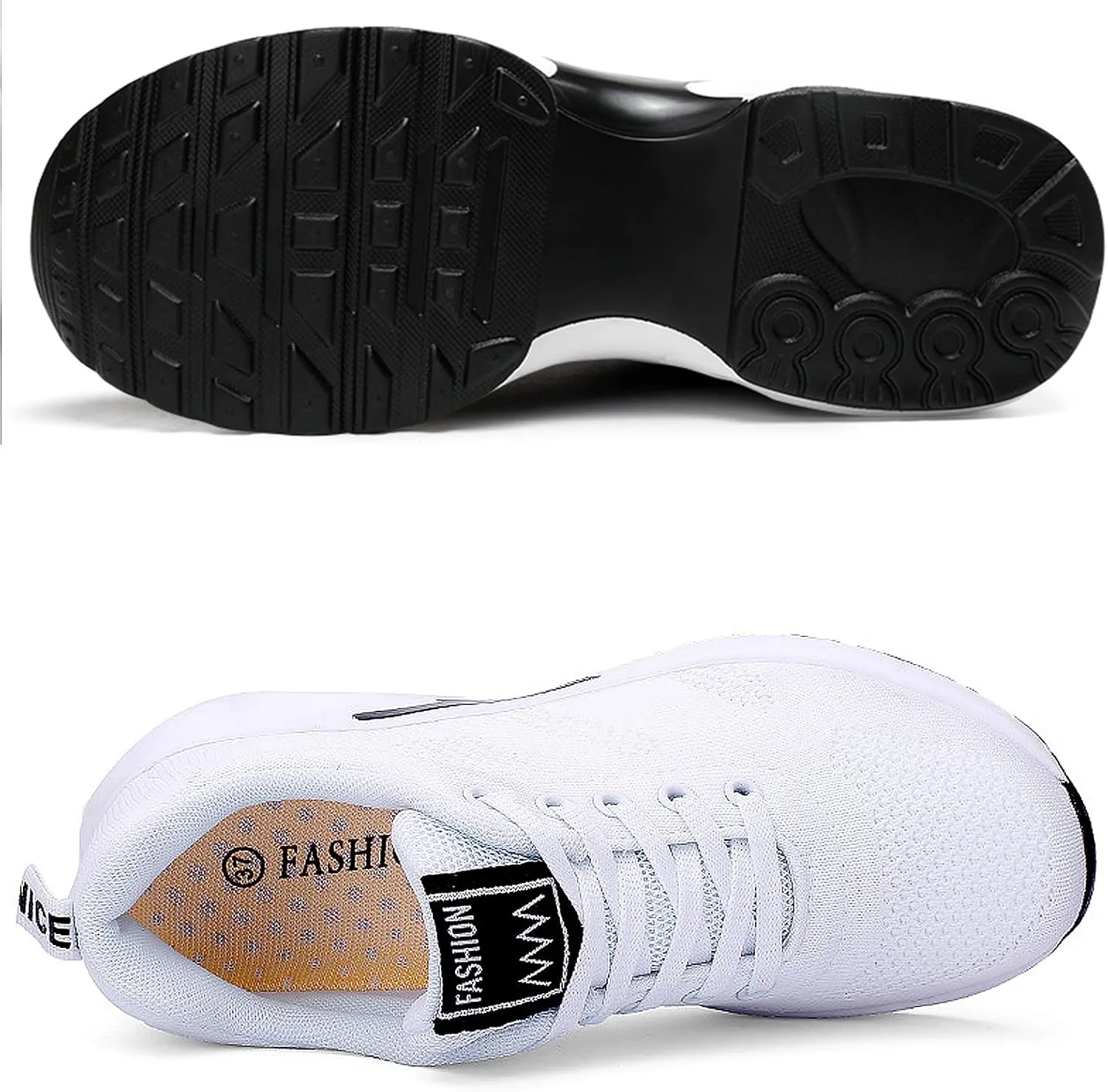 ihinzry Women's Air Running Shoes Lightweight Comfortable Non-Slip Walking Shoe Outdoor Breathable Fashion Mesh Sneakers