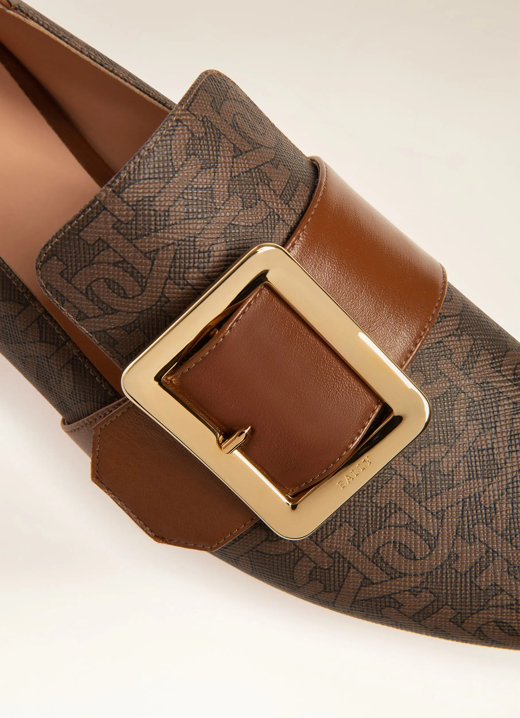 Janelle Leather & Tpu Loafers In Brown