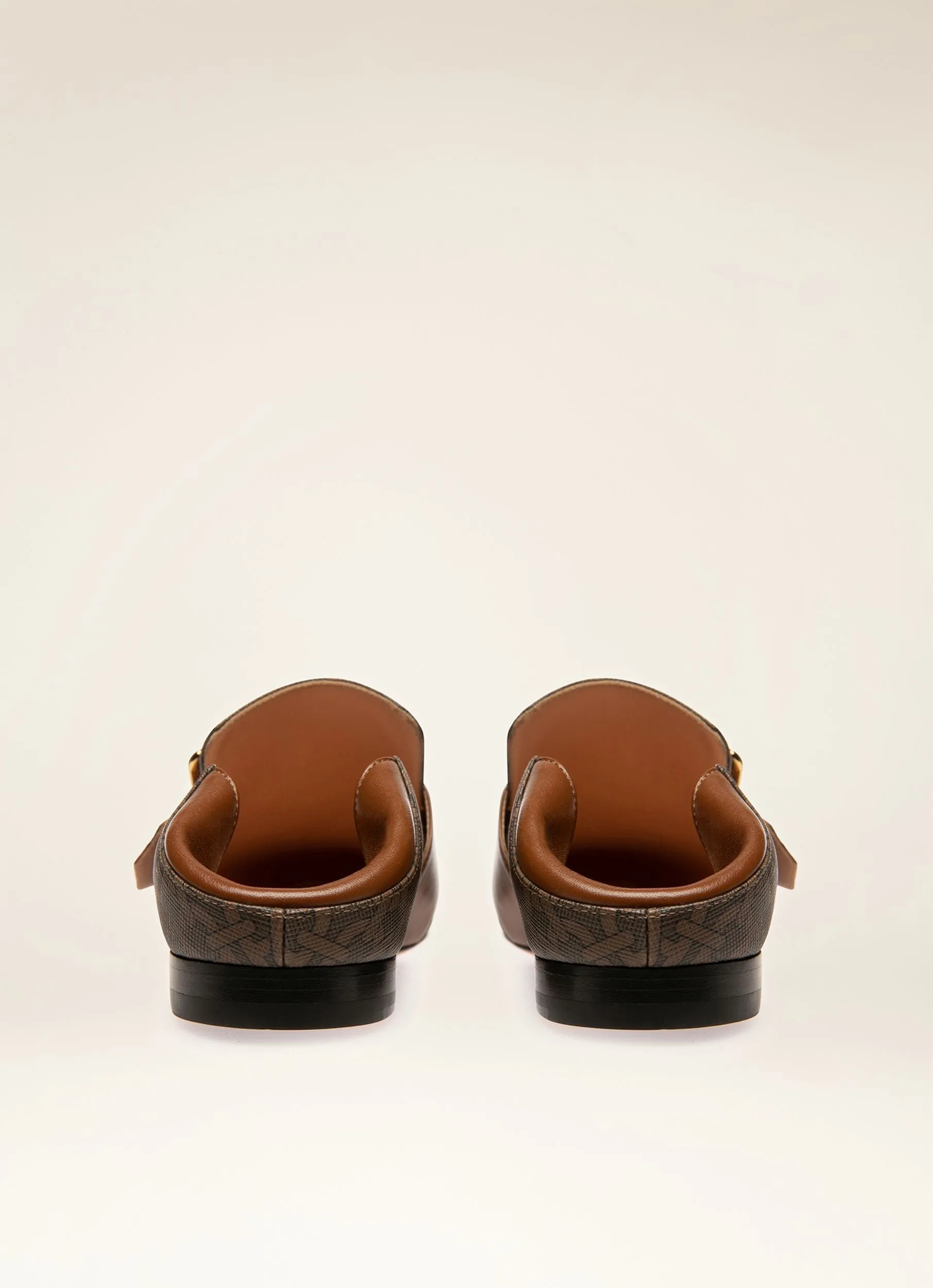 Janelle Leather & Tpu Loafers In Brown