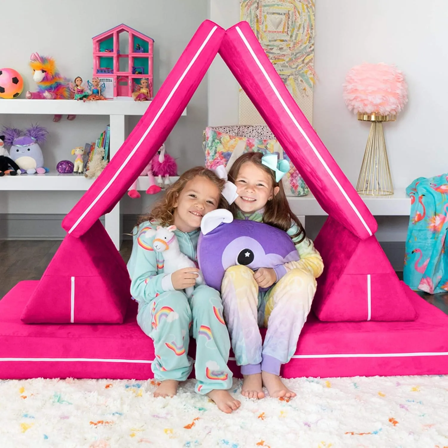 Jaxx Zipline Imaginative Furniture Playset for Creative Kids, Original Playscape Set, Navy