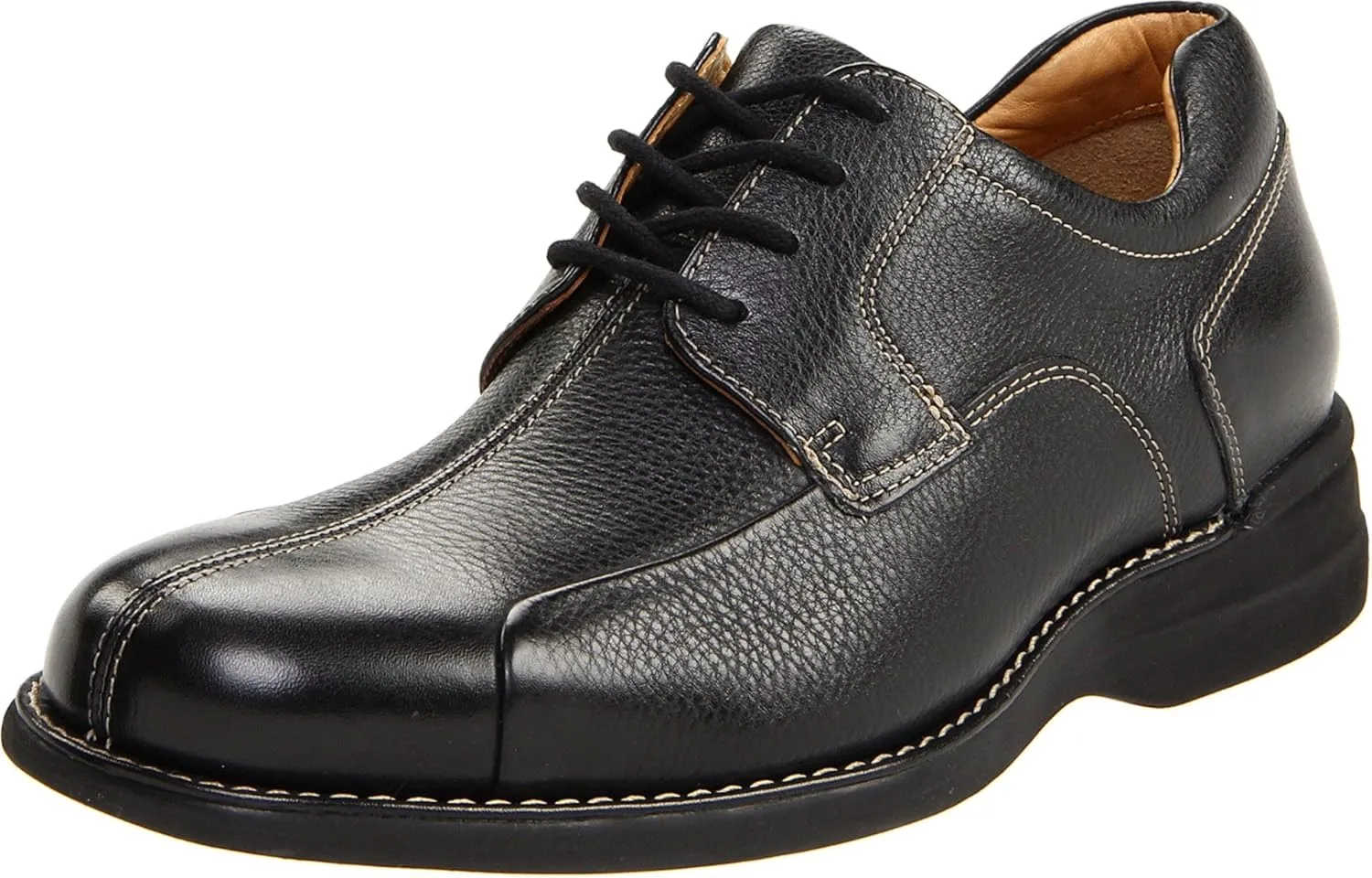 Johnston & Murphy Men’s Shuler Moc Toe Slip-On Shoe | Cushioned Footbed | Full-Grain Leather | Rubber Sole | Padded Collar | Superior Comfort