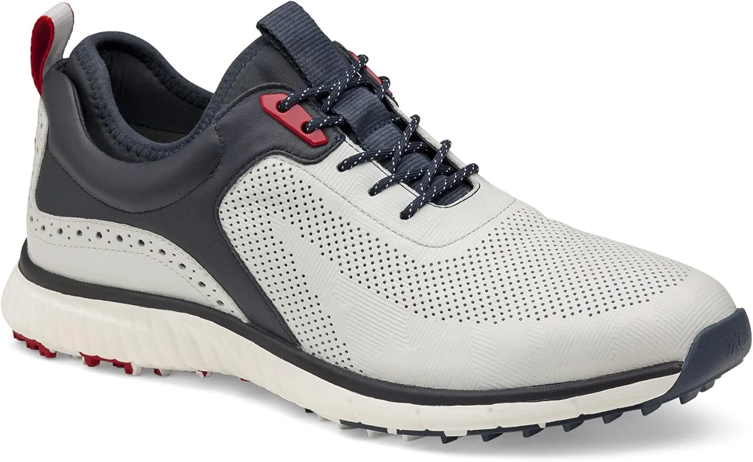Johnston & Murphy Men's XC4 H1-Luxe Hybrid White/Navy Full Grain 11 M US