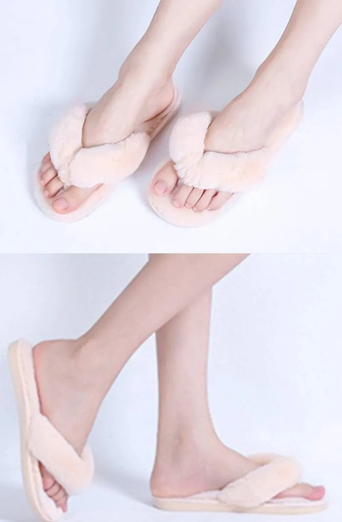 JOINFREE Women's Bedroom Slippers Comfort Four Season Classy Indoor Spa Slide Shoes