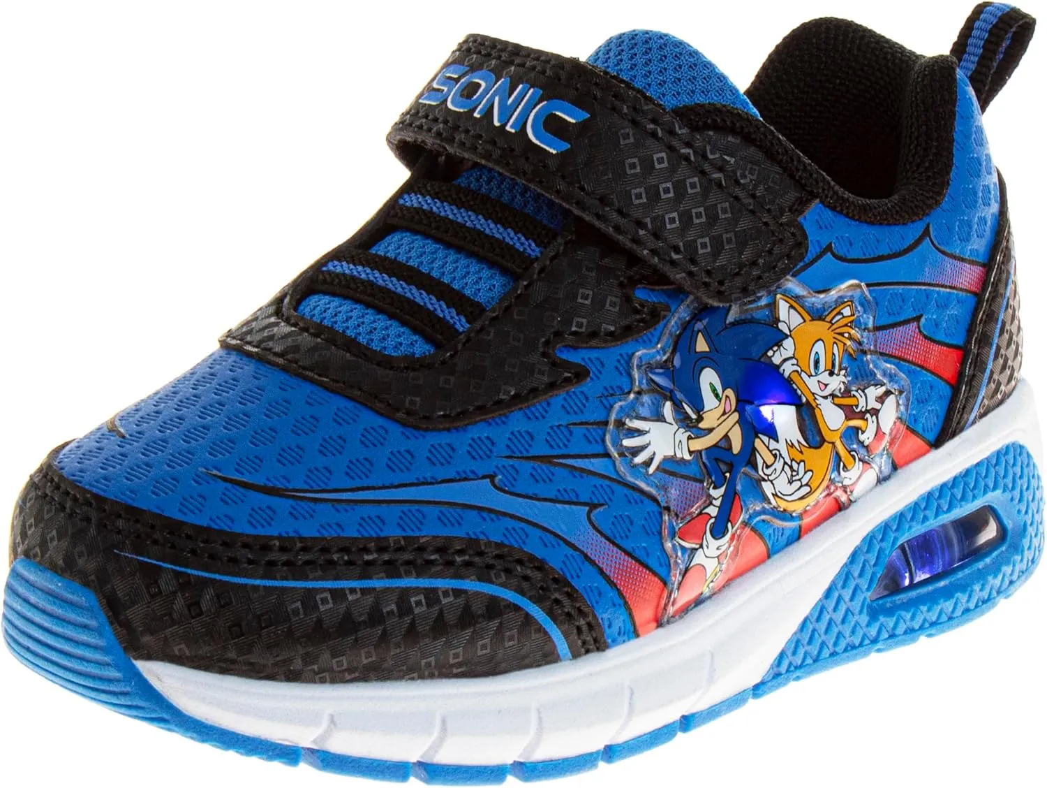 Josmo Kids Sonic the Hedgehog Sneakers LED Light Up Shoe (Toddler/Little Kid)