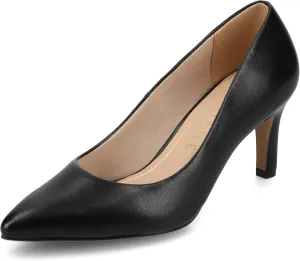 Journee Collection Womens Scylee Stiletto Heel Dress Pumps Cushioned Slip On Pointed Closed Toe Fashion Shoe