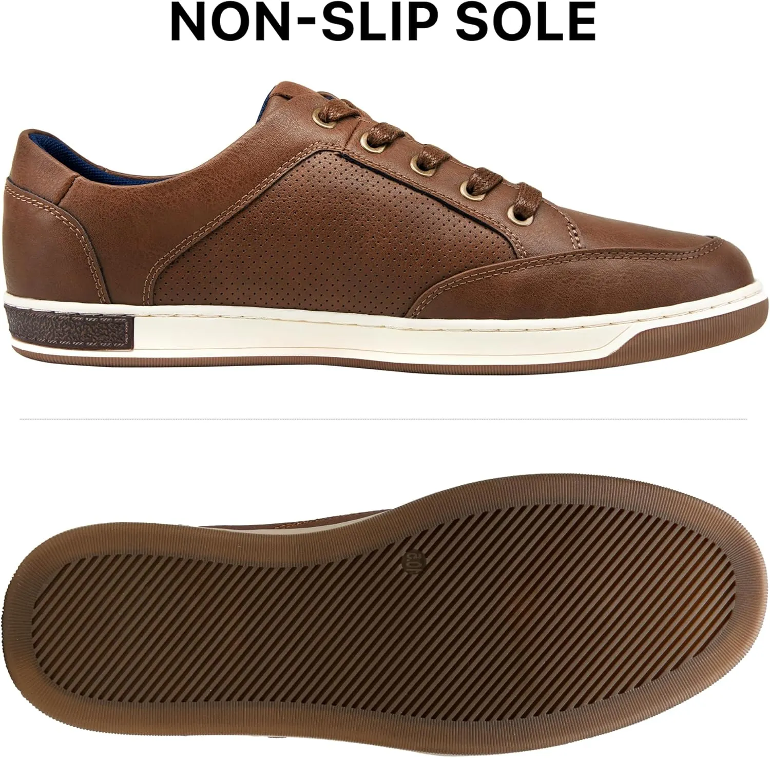 Jousen Men's Fashion Sneakers Classic Retro Casual Shoes for Men Breathable Business Dress Sneaker