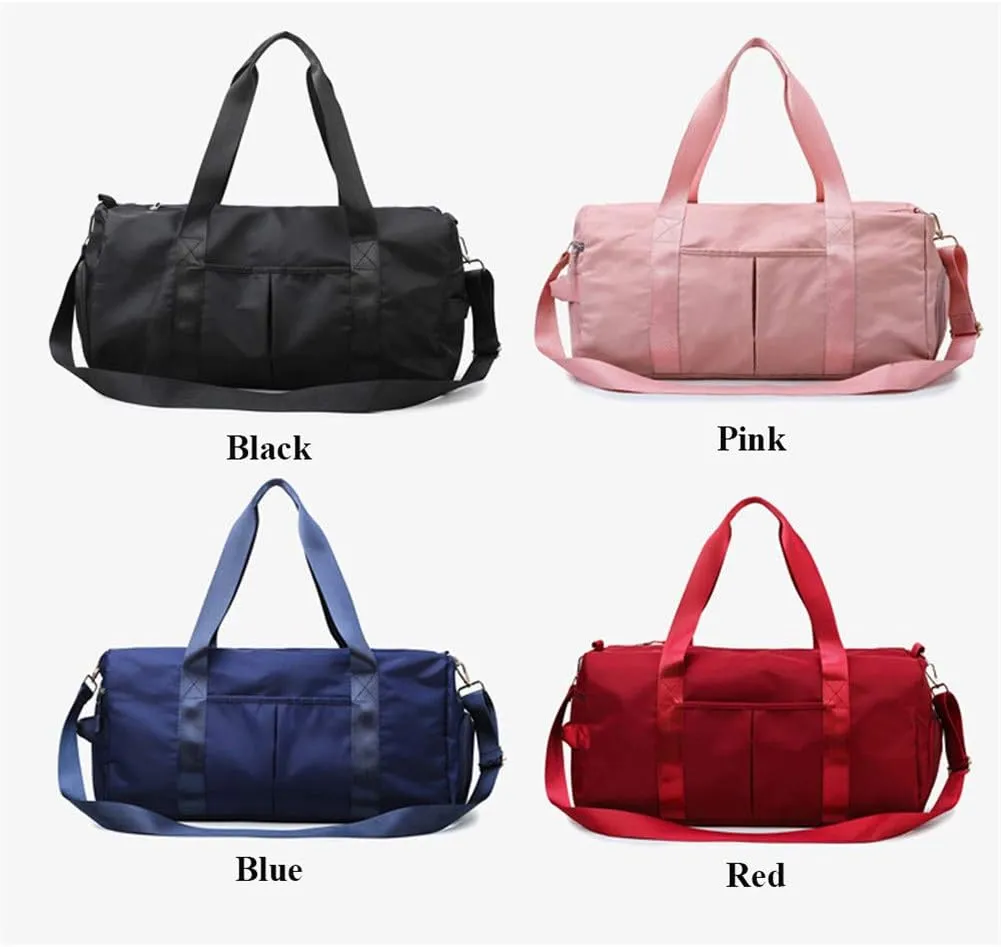KARRESLY Sports Gym Bag for Women or Men Travel Duffel Bag with Wet Pocket and Shoes Compartment for Training Swim Yoga(Blue)