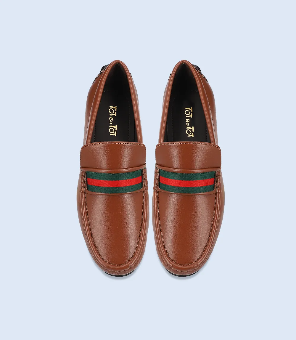 KB0230-TAN-Boys Loafer