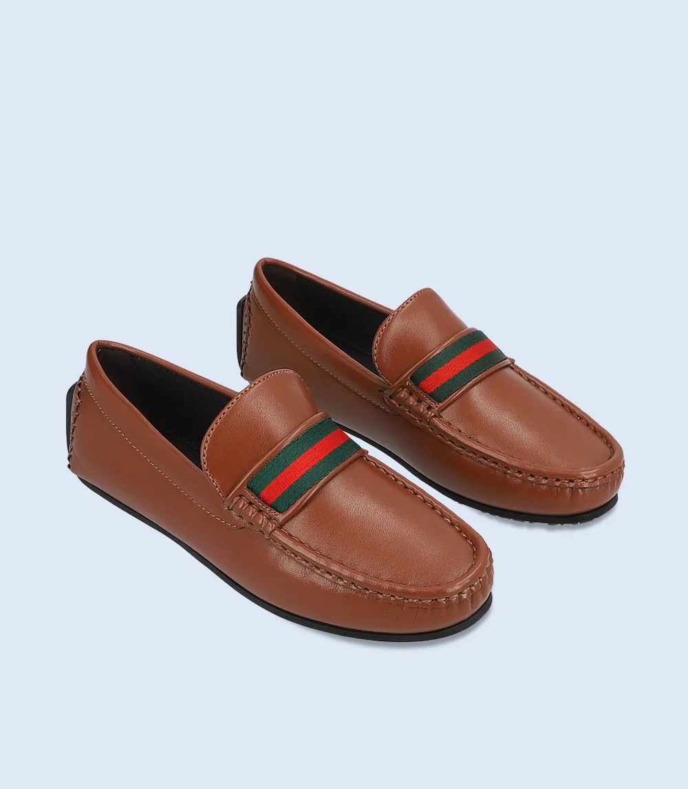 KB0230-TAN-Boys Loafer