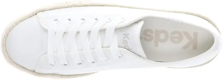 Keds Womens Triple Up Lace Up Platform Sneakers Shoes Casual - Brown, White