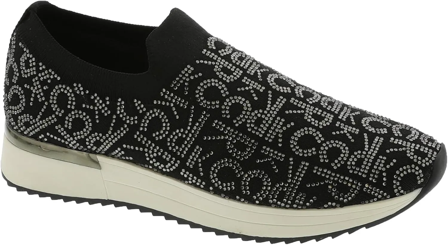 Kenneth Cole Reaction Women's Women's Cameron Stud Sneaker, Black Knit, 6