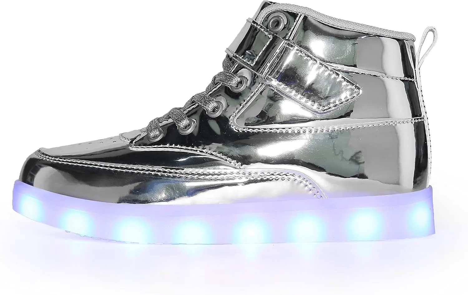 Kids LED Light up Shoes USB Charging Flashing High-top Sneakers for Boys and Girls Child Unisex