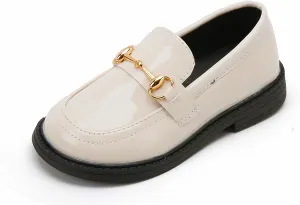 Kids Oxford Shoes Girl’s Boy’s Cute Dress Shoes Lace-Up School Uniform Loafer Flats Shoes