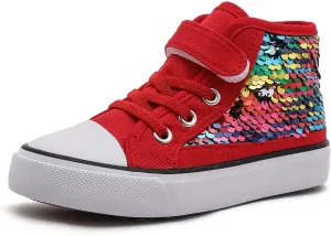 Komfyea Children High Upper Canvas Shoes Casual Sneakers(Toddler/Little Kids)