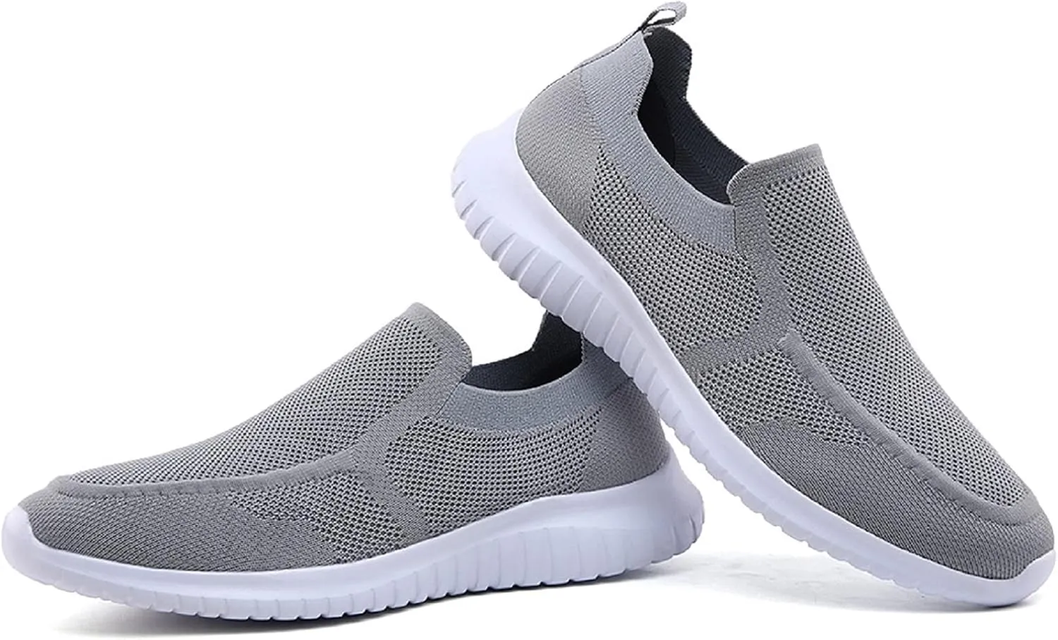 konhill Men's Breathable Tennis Shoes - Slip on Walking Casual Athletic Sneakers Shoes