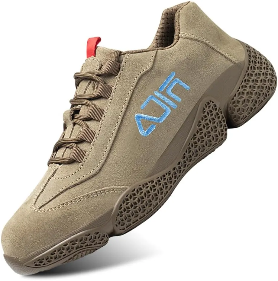 KUNWFNIX Steel Toe Sneakers for Men Women Lightweight Safety Shoes Comfortable Puncture Proof Slip On Composite Toe Work Shoes