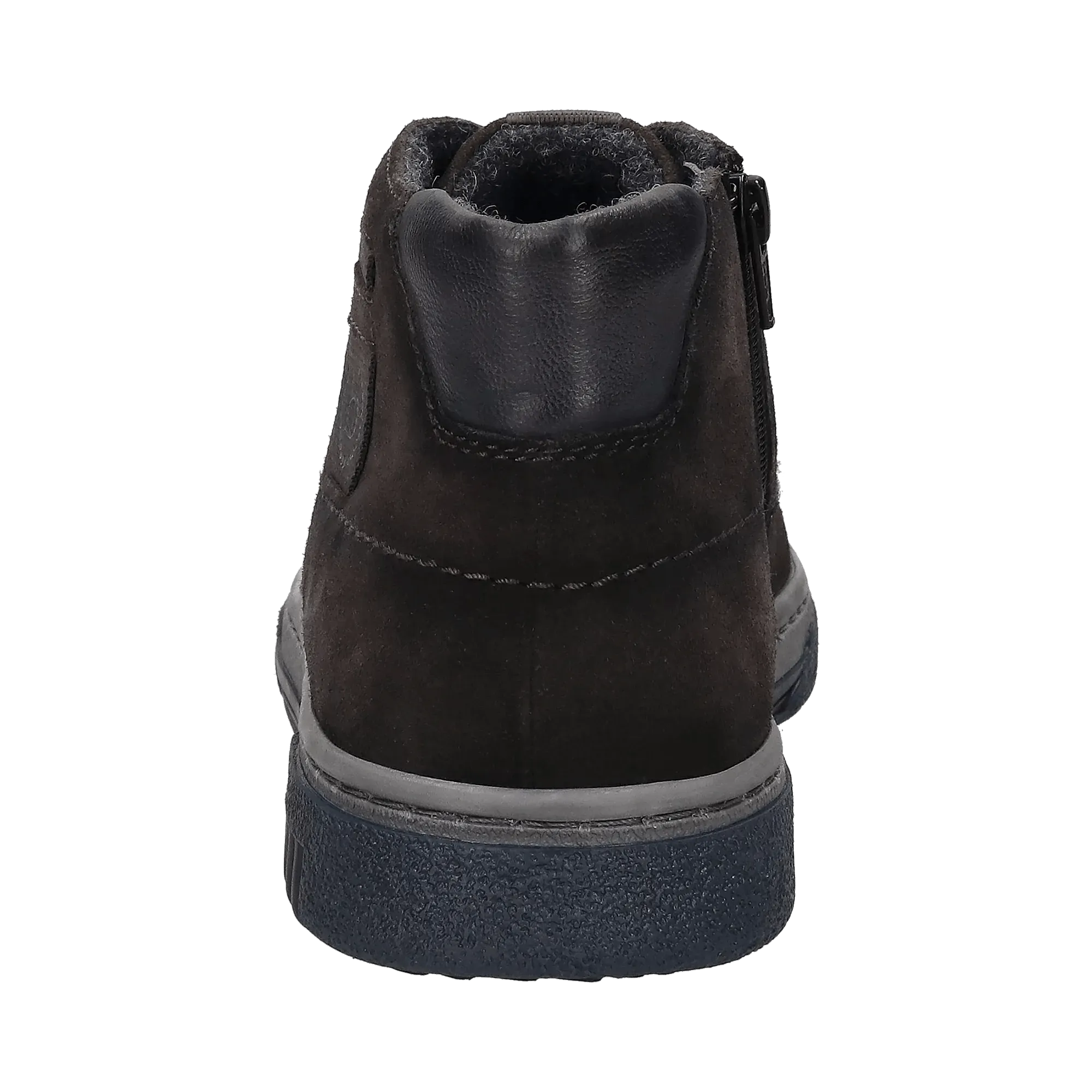 Leder Schnürstiefel dunkelgrau
