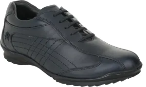 LIBERTYZENO Mens Genuine Leather Adults Cushioned Casual Lace Up Shoes for Prom Graduation