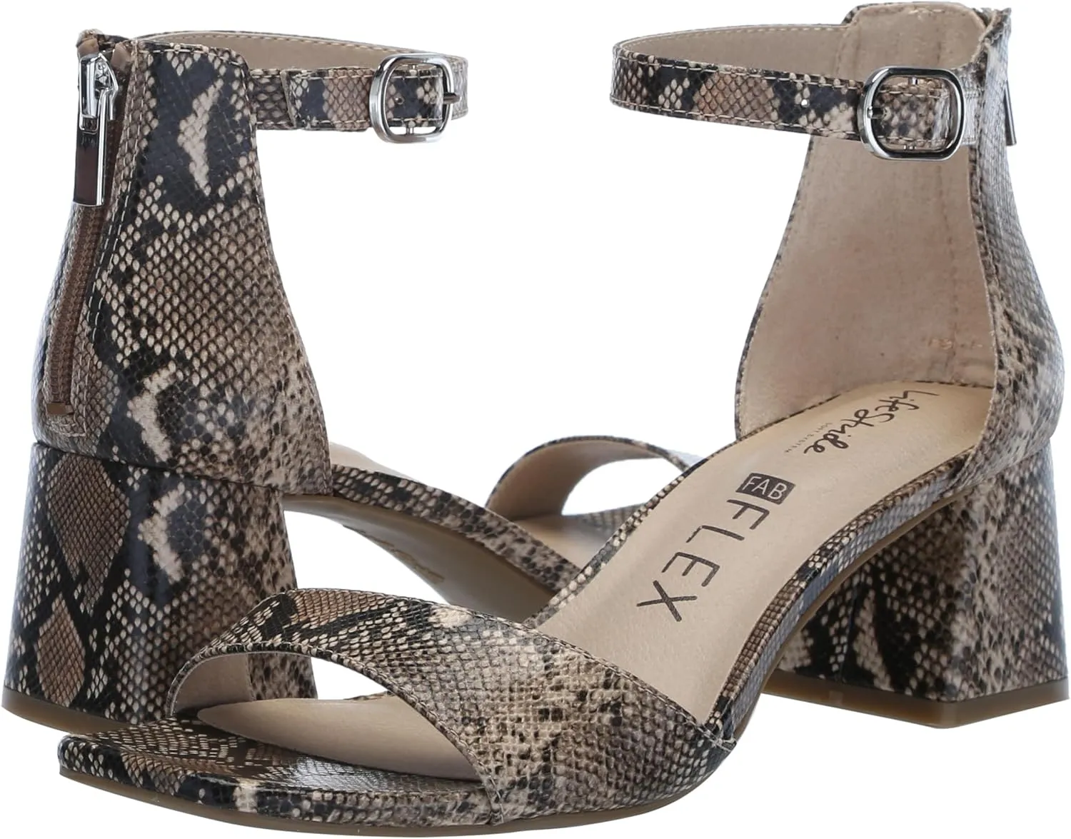 LifeStride Women's Cassidy Ankle Strap Dress Sandals Heeled