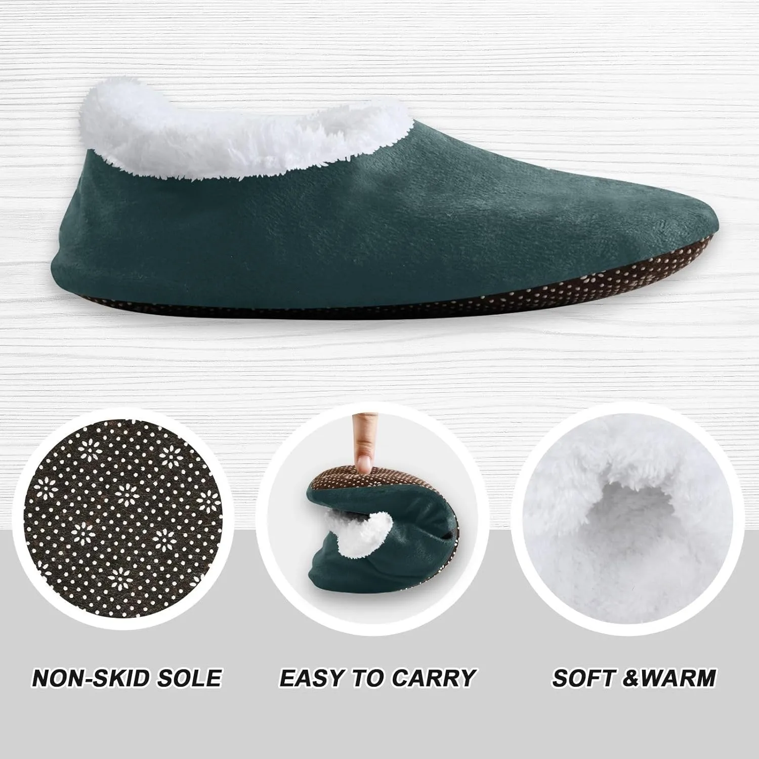 Light Navy Blue House Slippers Non-Slip Soft Bed Slippers for Indoor Hotel