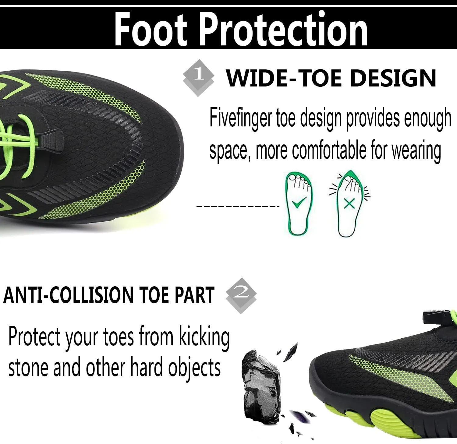 Lightweight Comfortable Water Shoes for Men Women Barefoot Quick Dry Aqua Shoes Outdoor Beach Shoes for Diving Walking Boating Swimming Surfing Yoga