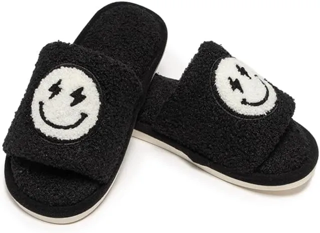 Living Royal Slide Slippers, Novelty Cozy Non-Slip Rubber Sole, Soft 100% Polyester, Funny Fuzzy Design