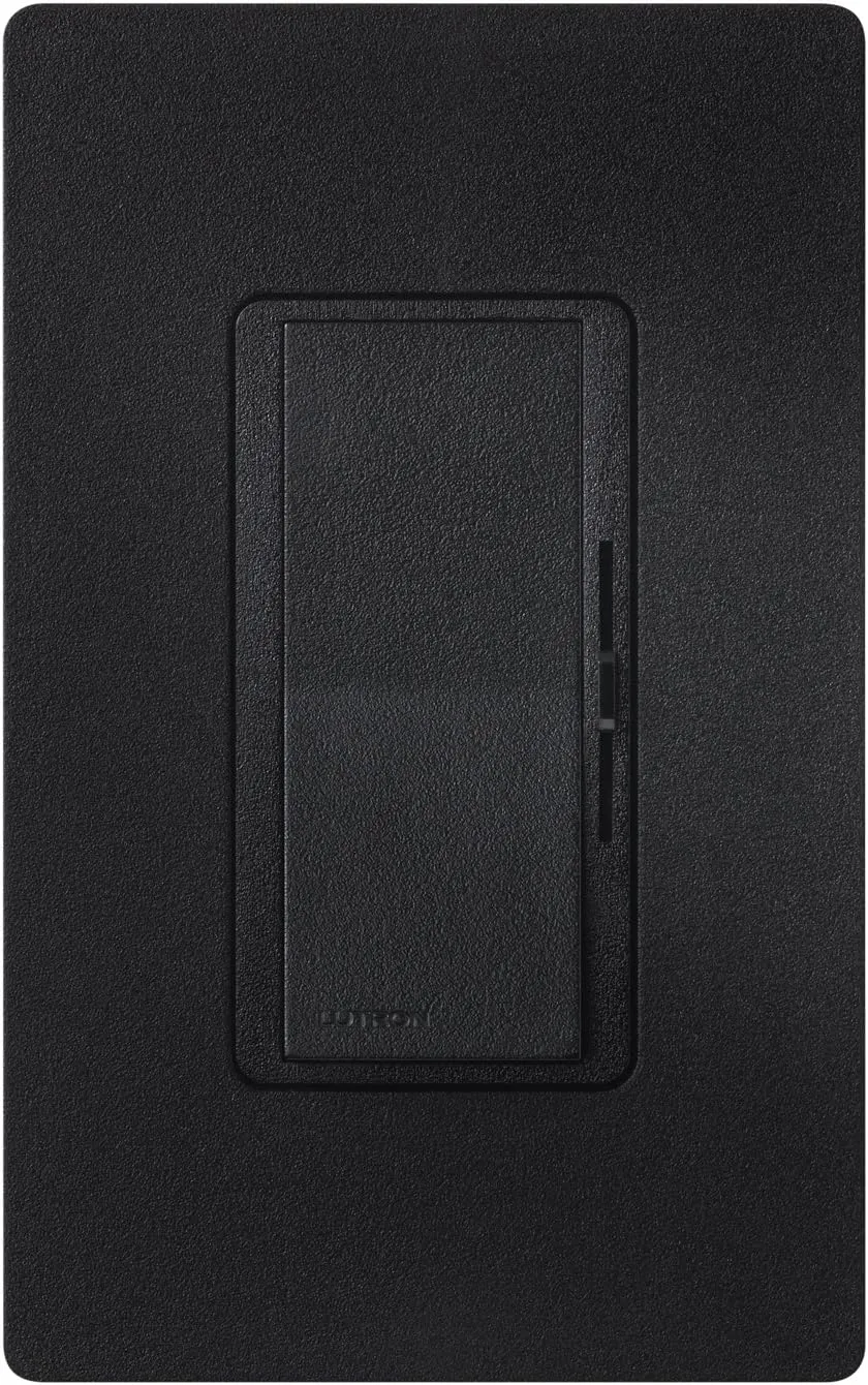 Lutron Diva Dimmer Switch for Incandescent Bulbs, 1000-Watt/Single-Pole Preset, DVSC-10P-MN, Midnight