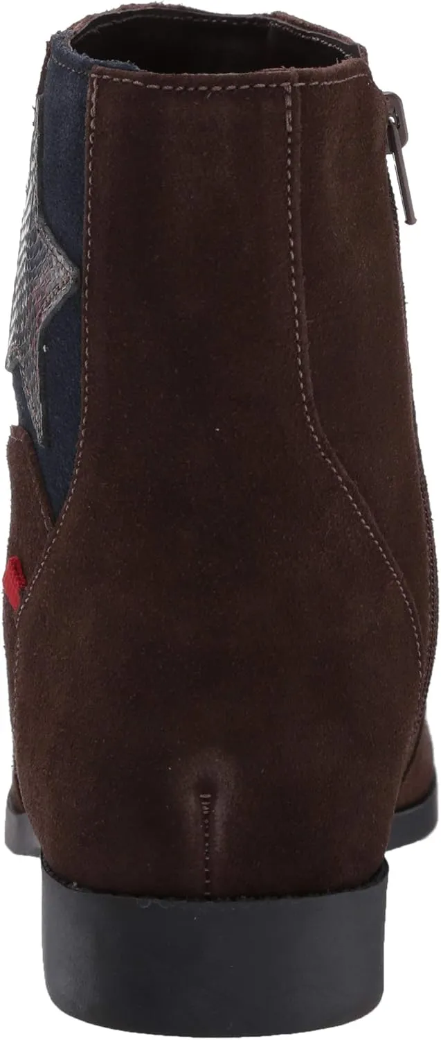 Marc Joseph New York Girl's Kids Leather Made in Brazil Star Ankle Boot