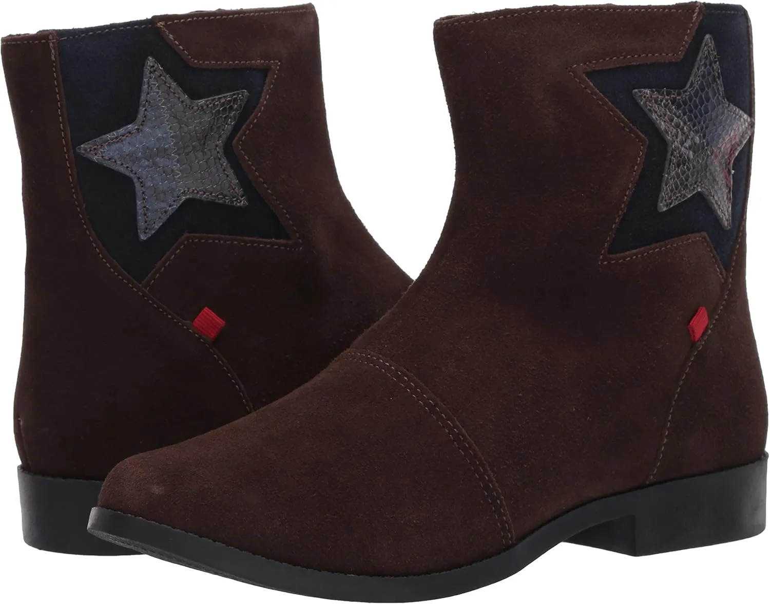 Marc Joseph New York Girl's Kids Leather Made in Brazil Star Ankle Boot