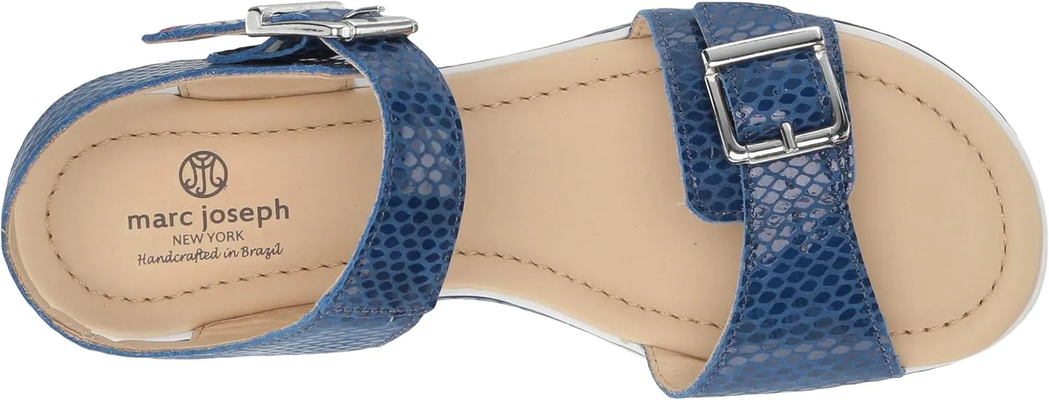 Marc Joseph New York Unisex-Child Kids Boys/Girls Leather Made in Brazil Buckle Sandal Loafer