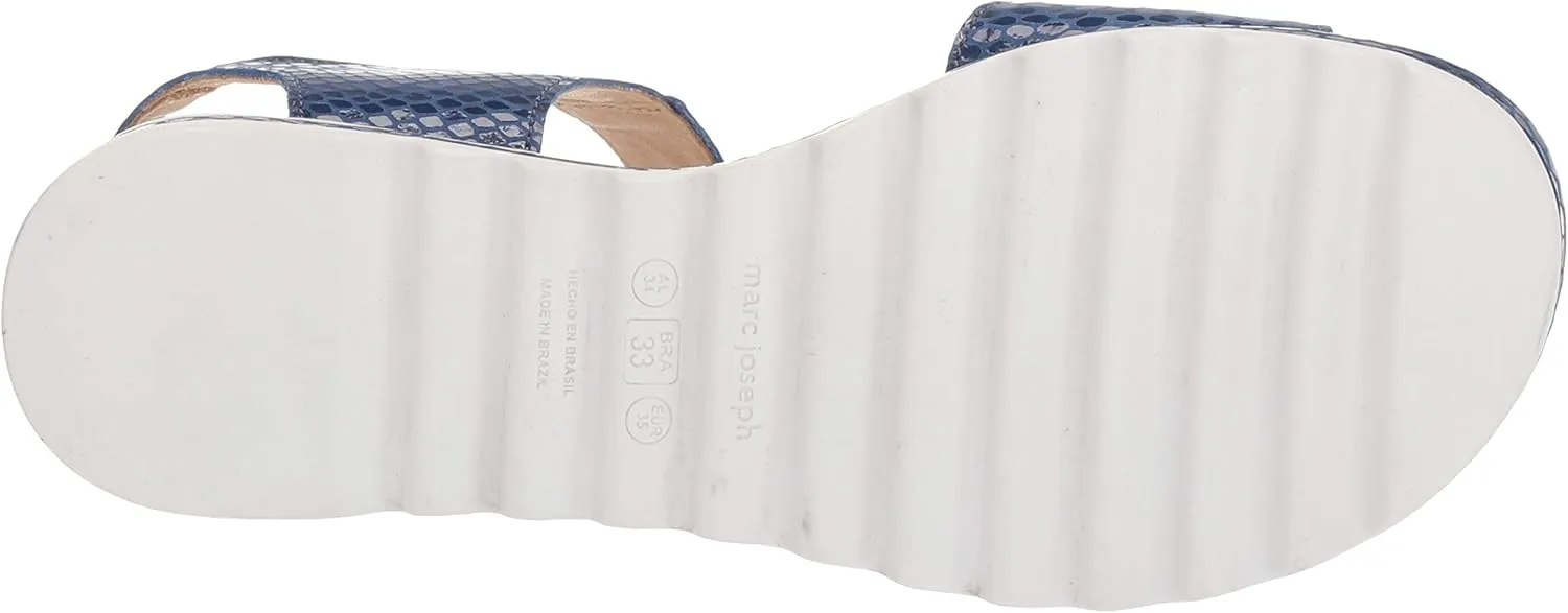 Marc Joseph New York Unisex-Child Kids Boys/Girls Leather Made in Brazil Buckle Sandal Loafer