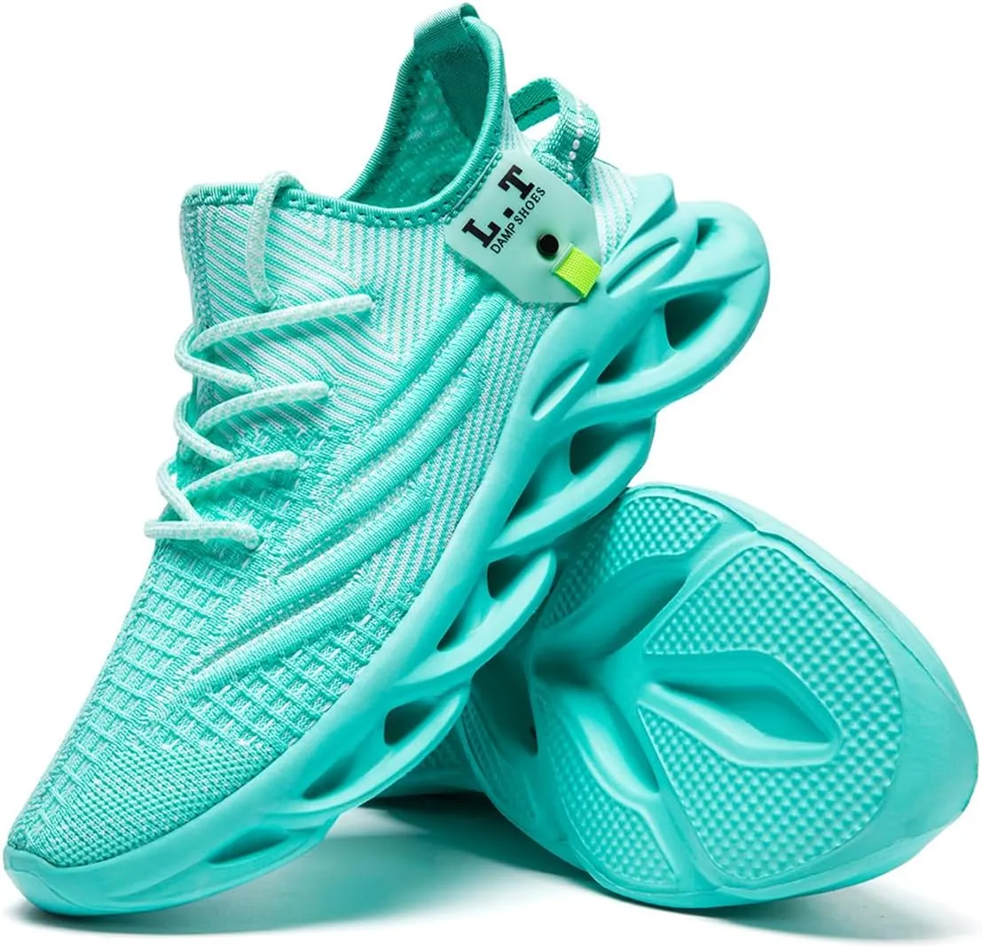 Men Running Shoes Men's Tennis Shoes Lightweight Breathable Fashion Sneakers Non Slip Workout Gym Shoes for Running Black