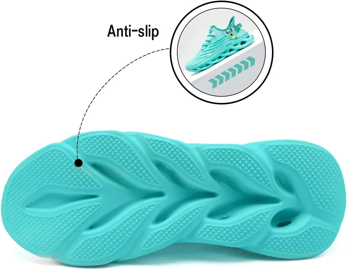Men Running Shoes Men's Tennis Shoes Lightweight Breathable Fashion Sneakers Non Slip Workout Gym Shoes for Running Black