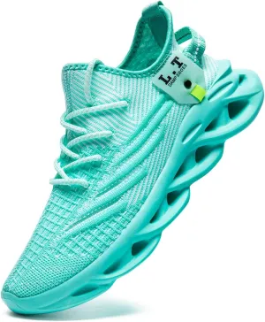 Men Running Shoes Men's Tennis Shoes Lightweight Breathable Fashion Sneakers Non Slip Workout Gym Shoes for Running Black