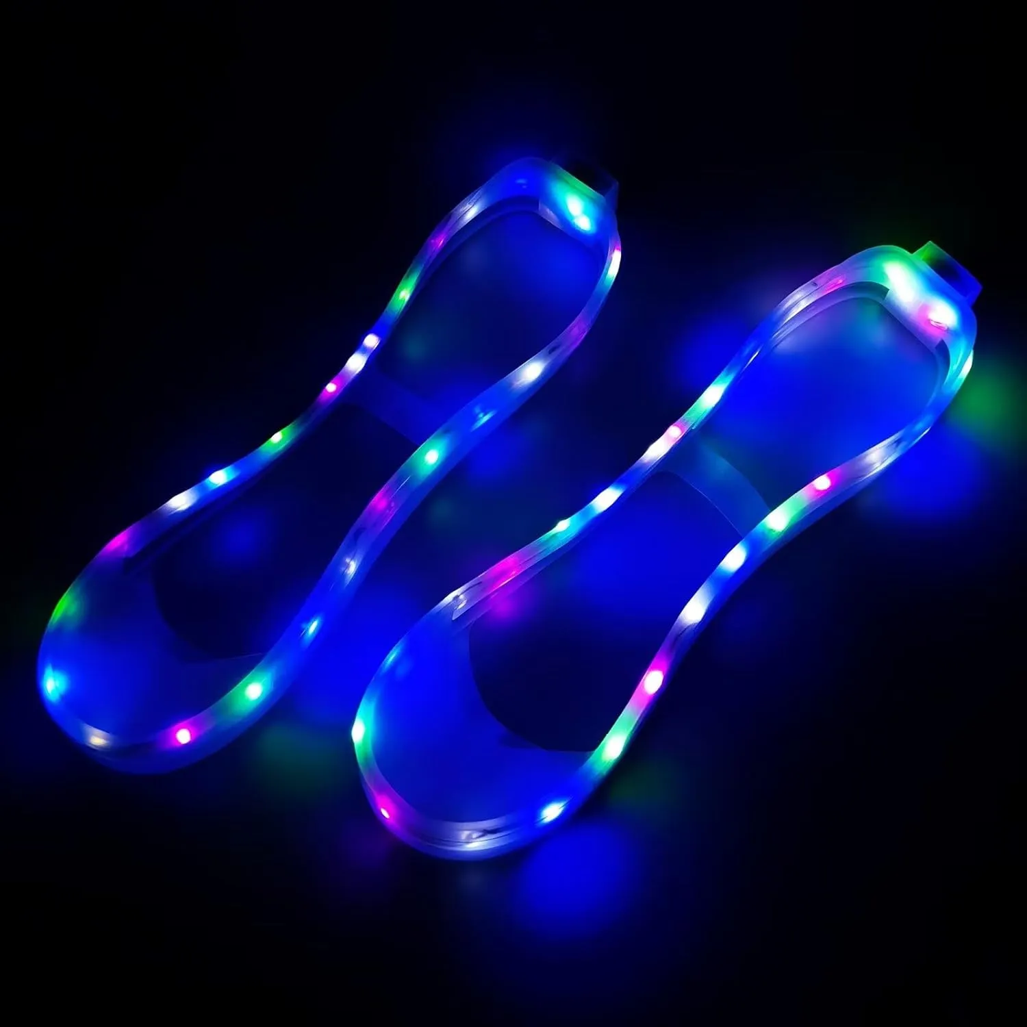 Men Women Kids Luminous Shoes Covers LED Shoe Lights for Boys Girls Sneaker Accessories Light Up for Safety Night Running