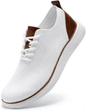 Men's Casual Dress Oxfords Shoes Mesh Lightweight Breathable Fashion Sneakers Business Walking Shoes