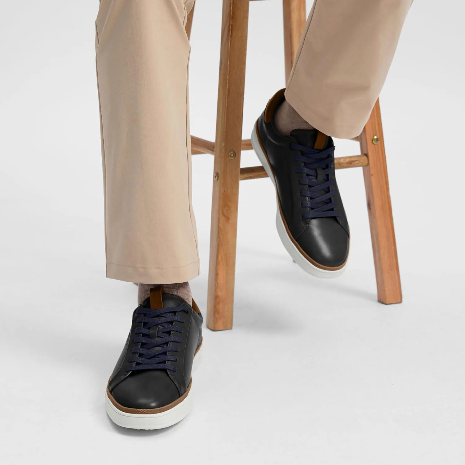 Mens Casual Shoes Comfortable Dress Sneakers Classic Lace-up Shoe Lightweight