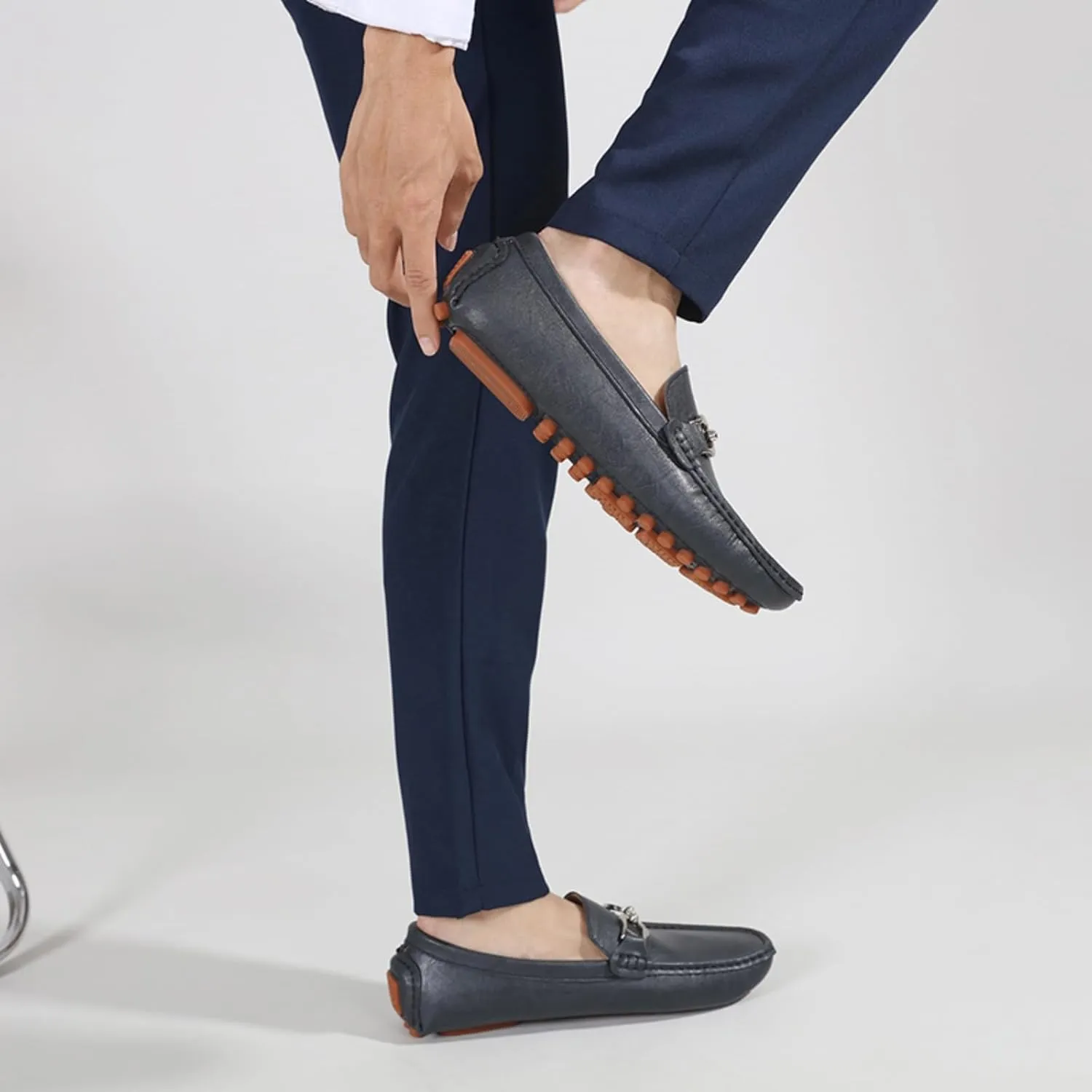 Men's Classic Penny Slip - On Loafer, Made of Cowhide Leather, with Soft Sole. Loafer for Men, Comfortable Men's Business Casual, Driving and Boat Shoes