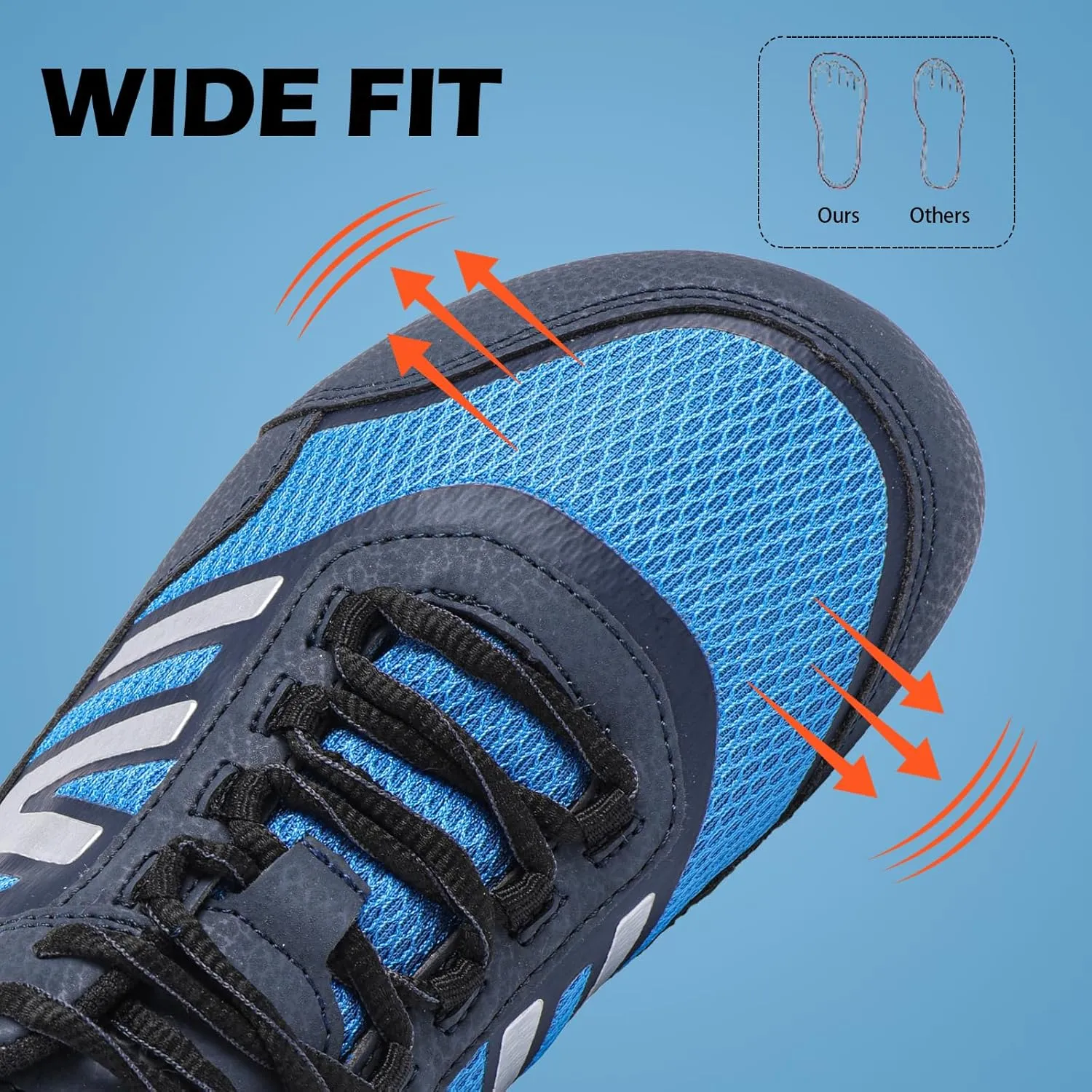 Men's Cross Training Shoe - Speed Force Minimalist Running Shoe - Lightweight Barefoot