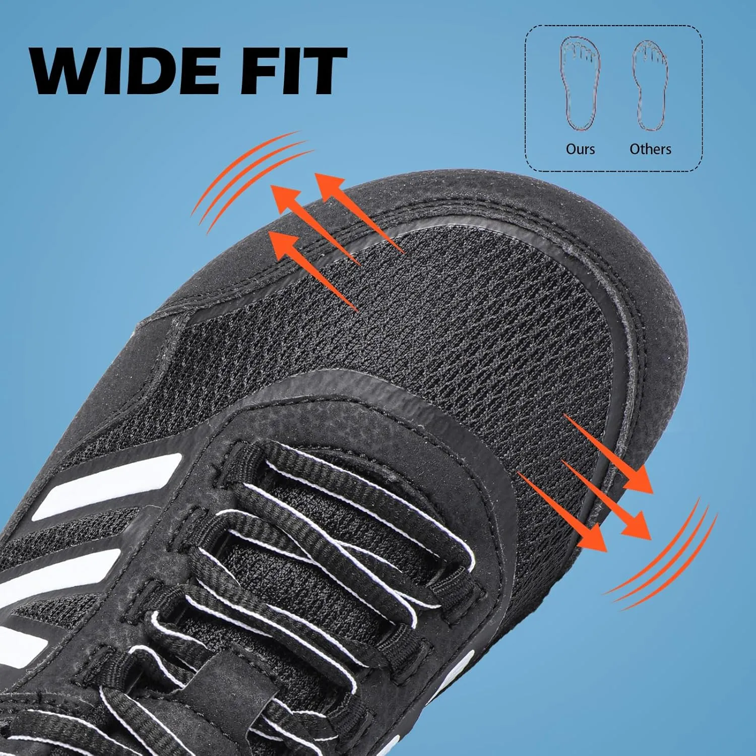 Men's Cross Training Shoe - Speed Force Minimalist Running Shoe - Lightweight Barefoot
