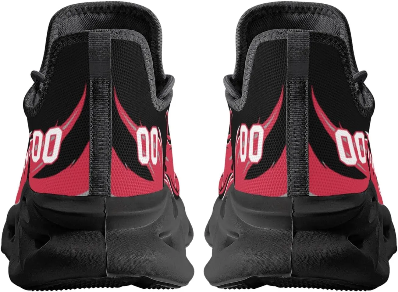Men's Custom Basketball Flex Control Sneakers Personalized Breathable Fan Gift Name Number Workout Athletic Gym Slip-on Shoes