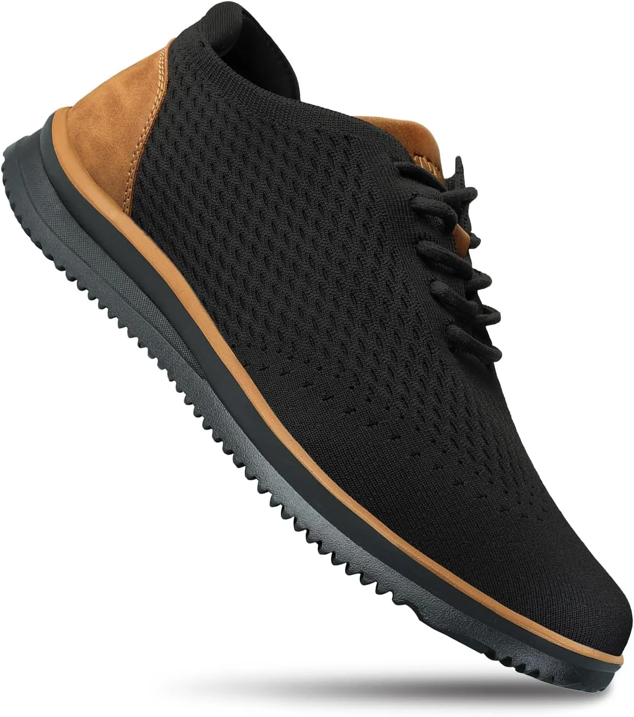 Men's Fashion Dress Sneakers Casual Walking Shoes Business Oxfords Mesh Comfortable Lightweight Breathable Tennis Lace-Up