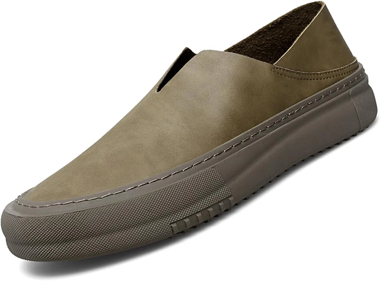 Men's Hollow Soft Sole Slip On Flat Loafers,Handmade Stitching Fashion Casual Outdoor Breathable Lightweight Driving Dress Shoe,Moccasin Cutout Flats