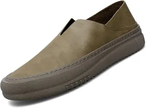 Men's Hollow Soft Sole Slip On Flat Loafers,Handmade Stitching Fashion Casual Outdoor Breathable Lightweight Driving Dress Shoe,Moccasin Cutout Flats
