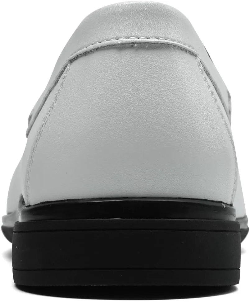 Men’s Loafers Casual Leather Slip-On Oxfords Driving Shoes Dress Soft Comfortable & Light-Weight Black
