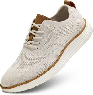 Mens Mesh Casual Sneakers Lightweight Breathable Dress Shoes Comfortable Walking Oxford Shoes Trainers for Men