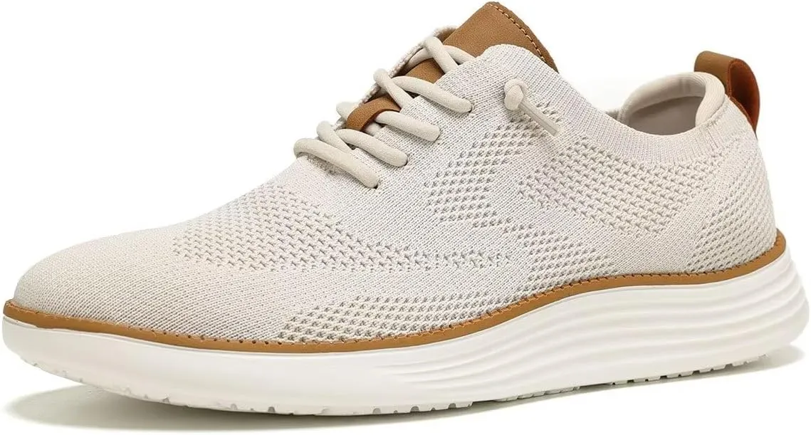 Mens Mesh Casual Sneakers Lightweight Breathable Dress Shoes Comfortable Walking Oxford Shoes Trainers for Men