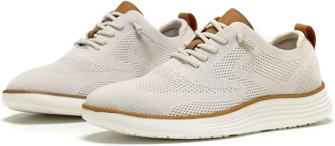 Mens Mesh Casual Sneakers Lightweight Breathable Dress Shoes Comfortable Walking Oxford Shoes Trainers for Men