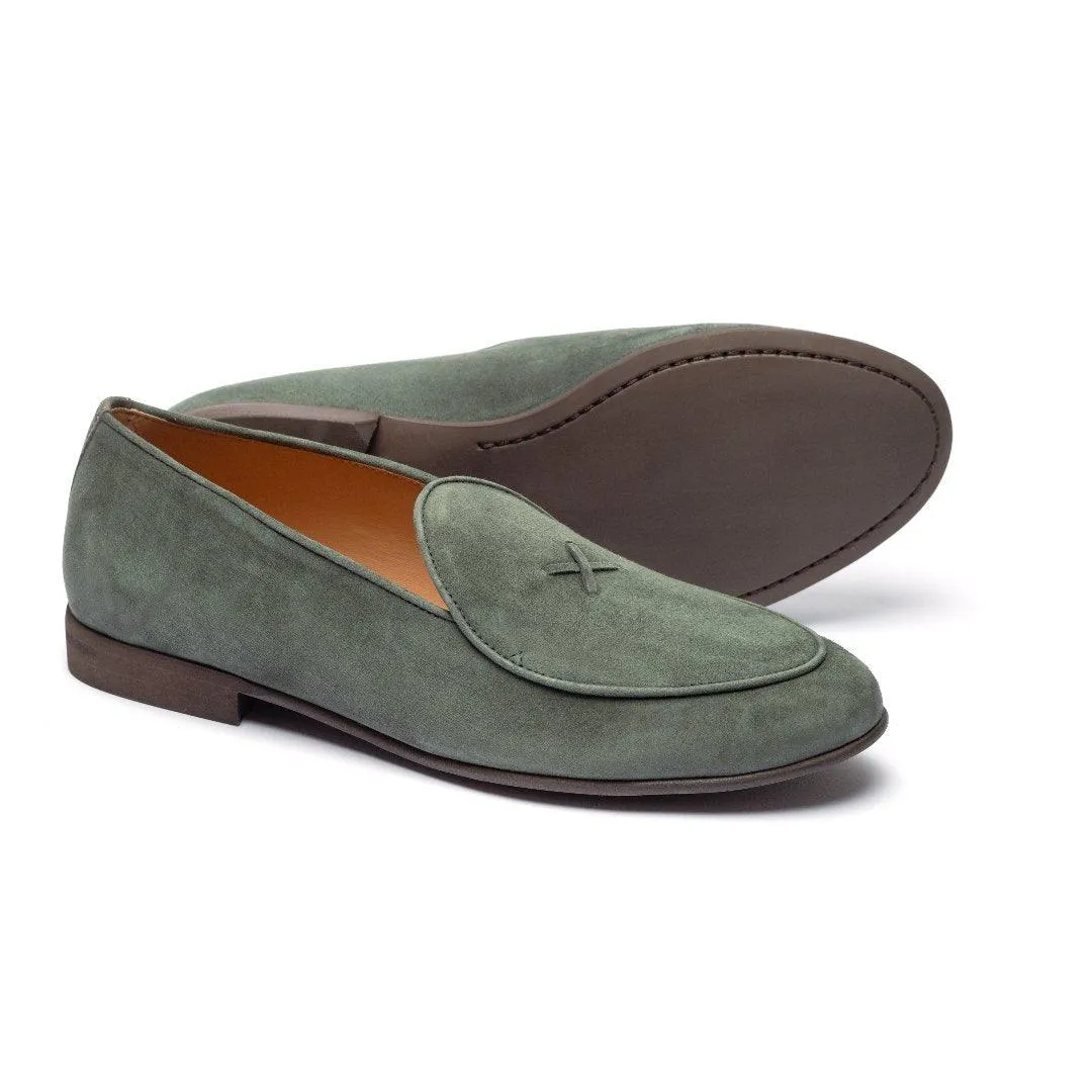 Men's Pine Suede Milano Loafer From Del Toro Shoes